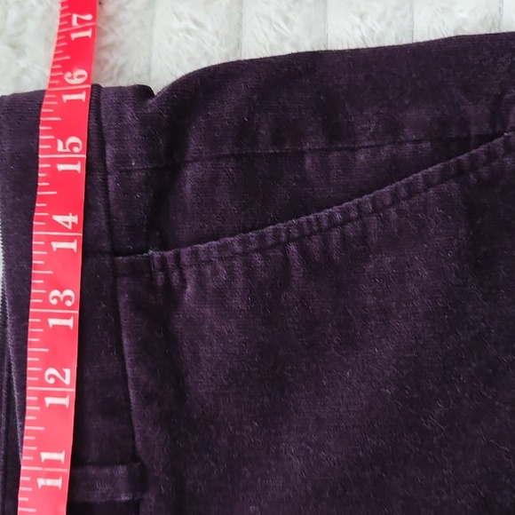 Banana Republic Ryan Fit Aubergine Slim Straight Fine Wale Corduroy Trouser US 4 - Picture 4 of 7